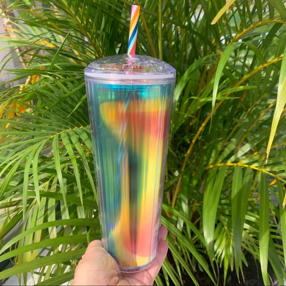 Starbucks Multi Colored Rainbow Kaleidoscope Dome Cup Tumbler 24oz Venti 2020 - Picture 11 of 15